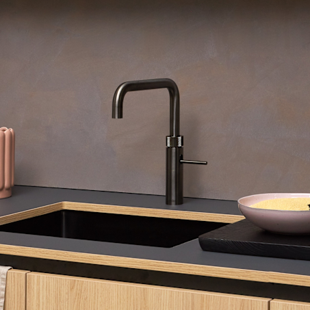 2229 Fusion Square Gun Metal Grey Wooden Setting Boiling water Couscous Still